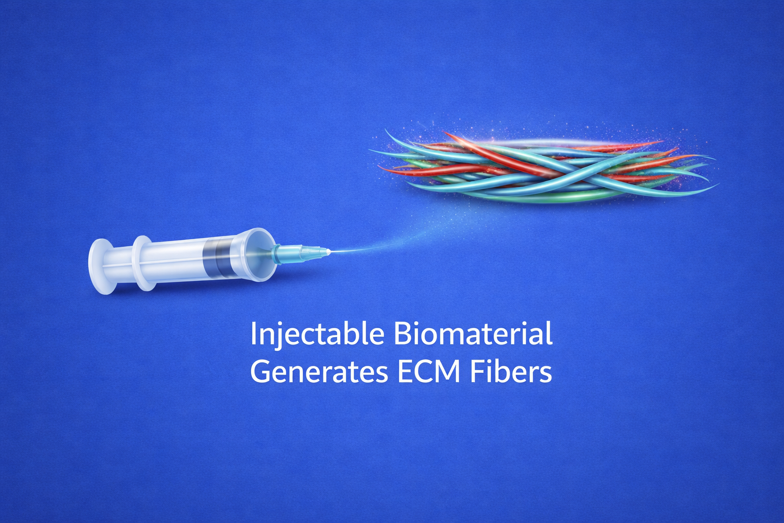 Injectable Biomaterial Generates ECM Fibers